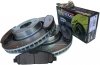 Przednie klocki Z26 + WIERCONE tarcze hamulcowe 320mm POWERSTOP Ford Mustang 2015-