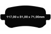 Tylne klocki GreenStuff + NACINANE tarcze hamulcowe 305mm EBC seria USR Dodge Journey -2013
