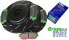 Przednie klocki GreenStuff + NACINANE tarcze hamulcowe 320mm EBC seria USR Dodge Charger RWD V6