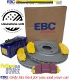 Przednie klocki YellowStuff + tarcze hamulcowe 330mm EBC seria Premium Dodge Caravan 2012-