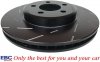 Przednie klocki GreenStuff + NACINANE tarcze hamulcowe 320mm EBC seria USR Dodge Charger RWD V6