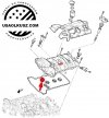 Uszczelka elektrozaworów  VVT Cadillac CT5 3,0 V6