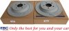 Tylne CERAMICZNE klocki RedStuff + NACINANE tarcze hamulcowe 320mm EBC seria GD Ford Mustang 2015-