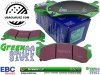 Przednie klocki GreenStuff + NAWIERCANE NACINANE tarcze hamulcowe EBC seria GD Chevrolet Silverado 1500 -2007