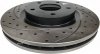 Przednie klocki + WIERCONE tarcze hamulcowe BLACK 294mm Dodge Caliber