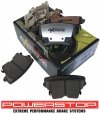 Tylne klocki Z26 + WIERCONE NACINANE NIE wentylowane tarcze hamulcowe POWERSTOP Dodge Challenger