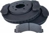 Przednie klocki + NACINANE tarcze hamulcowe BB-TECH Ford F-150 F150 2010-2020