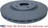 Przednie klocki YellowStuff + tarcze hamulcowe 330mm EBC seria Premium Chrysler Pacifica 2017-
