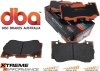 Przednie klocki DBA Xtreme Performance + NACINANE tarcze hamulcowe 352mm DBA seria 4000 T3 Ford Mustang 2015-