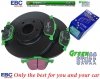 Przednie klocki GreenStuff + tarcze hamulcowe 300mm EBC seria Premium Ford Escape FWD 2013-2019