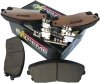 Przednie klocki Z26 + WIERCONE nacinane tarcze hamulcowe POWERSTOP 320mm Dodge Charger