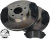 Przednie klocki + tarcze hamulcowe 300mm Pontiac Montana AWD 2002-2005