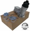 ALUMINIOWA obudowa filtra oleju z chłodnicą oraz czujnikami Jeep Wrangler 3,6 V6