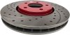 Przednie klocki BREMBO + WIERCONE tarcze hamulcowe 303mm RED Chrysler Voyager 2001-2007 EUROPA