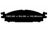 Klocki hamulcowe przednie EBC Ultimax2 Ford Taurus 2012-