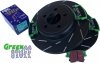 Tylne klocki GreenStuff + NACINANE WENTYLOWANE tarcze hamulcowe EBC seria USR Chrysler 300C