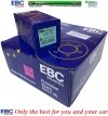 Przednie klocki GreenStuff + NAWIERCANE NACINANE tarcze hamulcowe 302mm EBC seria GD Fiat Freemont -2012