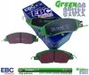 Przednie klocki GreenStuff + NACINANE tarcze hamulcowe 316mm EBC seria BSD Ford Mustang 2005-2014