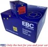 Przednie klocki RedStuff + NACINANE tarcze hamulcowe 352mm EBC seria USR Ford Mustang 2015-