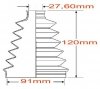 Osłona przegubu napędowego zewnętrznego Infiniti QX56 2004-2010