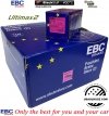 Tylne klocki Ultimax2 + NAWIERCANE NACINANE tarcze hamulcowe EBC seria GD GMC Yukon XL 2500 2000-2007
