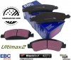 Przednie klocki Ultimax2 + NACINANE tarcze hamulcowe 330mm EBC seria USR Chevrolet Avalanche 1500 2009-2013