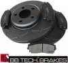Przednie klocki + NACINANE tarcze hamulcowe 320mm BB-TECH Dodge Magnum