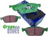 Przednie klocki GreenStuff + NACINANE tarcze hamulcowe 320mm EBC seria USR Ford Escape AWD 2013-