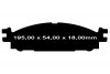 Przednie klocki GreenStuff + tarcze hamulcowe 325mm EBC seria Premium Lincoln MKT 2012-2019