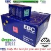 Tylne klocki GreenStuff + NACINANE tarcze hamulcowe EBC seria USR Chevrolet Avalanche 2500 2002-2003