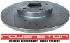 Tylna WIERCONA nacinana tarcza hamulcowa 328mm POWERSTOP Chrysler Voyager Town Country 2012-