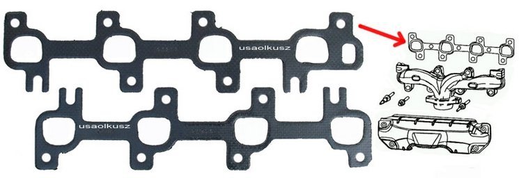 Uszczelki kolektora wydechowego Mitsubishi Raider 4,7 V8