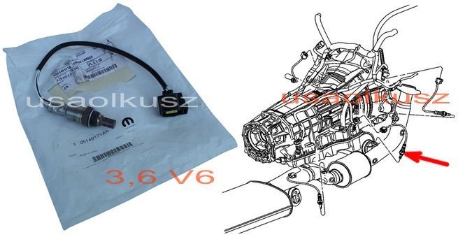 Sonda lambda tylna prawa MOPAR Chrysler Voyager Town