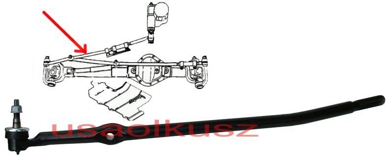 Drążek Kierowniczy Prawy Wewnętrzny Końc 243 Wka Dodge Ram