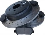 Tylne klocki + WIERCONE tarcze hamulcowe Acura MDX 2007-
