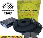 Przednie klocki + WIERCONE tarcze hamulcowe 330mm BLACK Jeep Grand Cherokee WK 3,6 V6