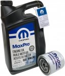 Filtr oleju + olej MOPAR MaxPro 10W30 Dodge Dakota