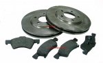 Przednie tarcze oraz klocki hamulcowe 16 Dodge Caravan 2001-2007