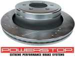Tylna WIERCONA tarcza hamulcowa 6 szpilek manualny ręczny POWERSTOP Ford F-150 F150 2012-