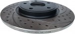 Tylna WIERCONA nacinana tarcza hamulcowa 328mm BLACK Dodge Journey 2012-