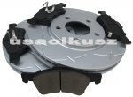 Przednie NACINANE tarcze hamulcowe oraz klocki Dodge Caravan 2001-2007 16