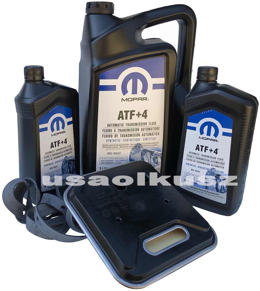 Olej MOPAR ATF+4 6,89l oraz filtr skrzyni 42RLE Jeep Grand