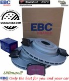 Tylne klocki Ultimax2 + tarcze hamulcowe 350mm EBC seria PREMIUM Dodge Challenger SRT Hellcat Scat Pack