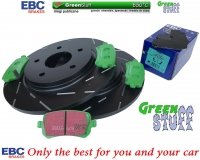 Tylne klocki GreenStuff + NACINANE tarcze hamulcowe 305mm EBC seria USR Chrysler Voyager Town Country 2008-