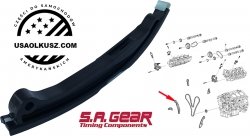 Prowadnica prawa dolna napinacza głównego łańcucha rozrządu silnika Lincoln MKS 3,7 V6 2013-2016