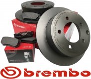 Klocki oraz tylne tarcze hamulcowe BREMBO Dodge Avenger 262mm 2008-