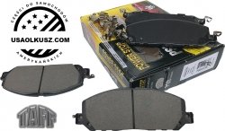 Przednie CERAMICZNE klocki hamulcowe do tarcz 363mm Ford Explorer 2020- CZERWONE ZACISKI