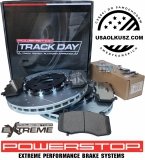 Przednie klocki Z36 + pływające dwuczęściowe tarcze hamulcowe 400mm POWERSTOP Jeep Grand Cherokee SRT Trackhawk 6,2 V8 Supercharged