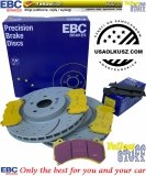 Przednie klocki YellowStuff + NAWIERCANE NACINANE tarcze hamulcowe 380mm EBC seria GD Dodge Durango SRT -2020