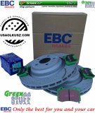 Tylne klocki GreenStuff + NAWIERCANE NACINANE tarcze hamulcowe 350mm EBC seria GD Dodge Magnum SRT-8 6,1 V8